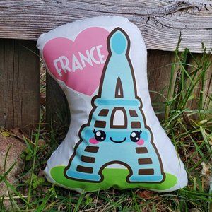 Paris Eiffel Tower Pillow Pal. New.
